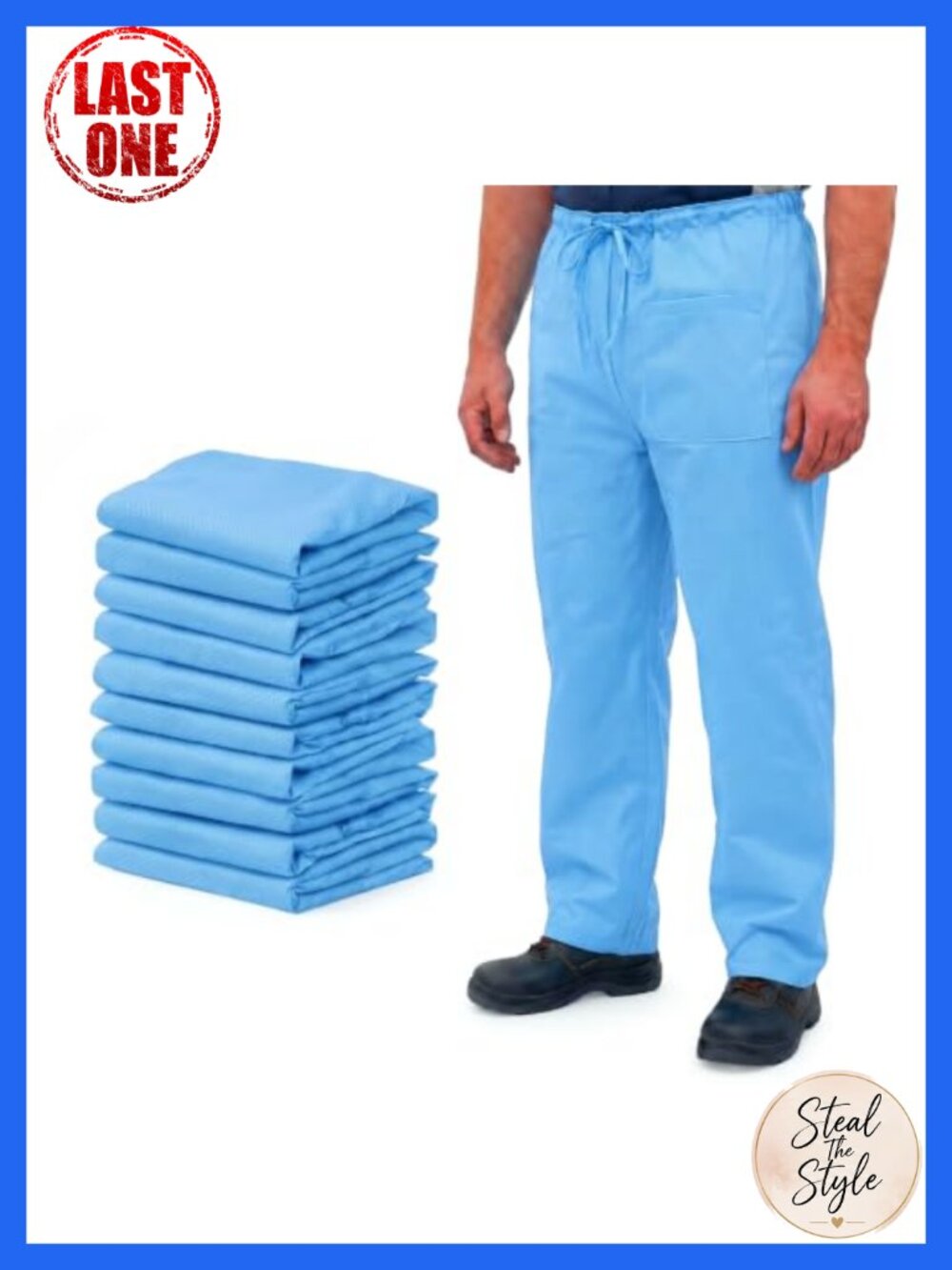 Disposable Scrub Pants XL SMS Nonwoven Drawstring Medical Uniform Bottoms